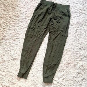 Army Green Gorp Core Cargo Edgy Joggers Women XS Grunge Utilitarian Rugged Indie